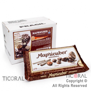 ARCOR MAPRICUBER TABLETA SEMIAMARGO 4.8 KG (6 X 800 GR) 9416